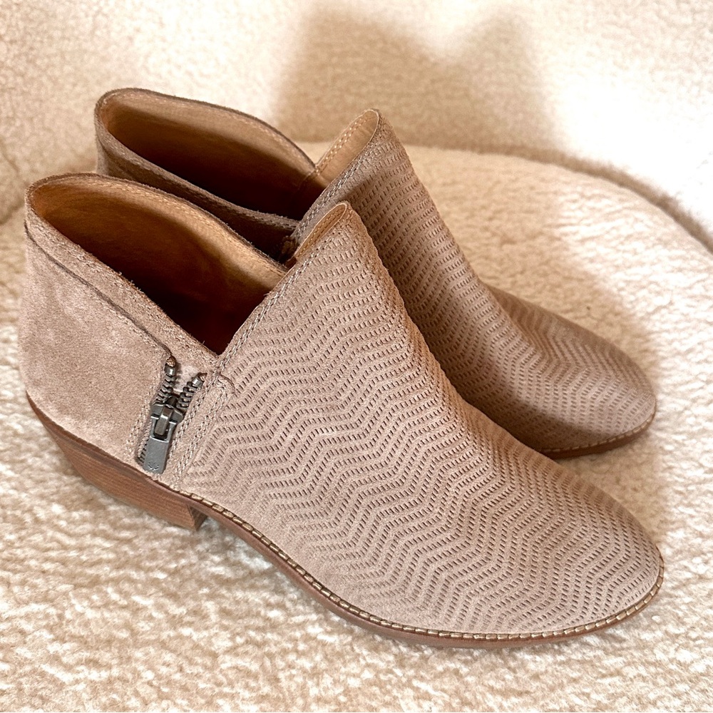Lucky Brand Taupe Ankle Booties
